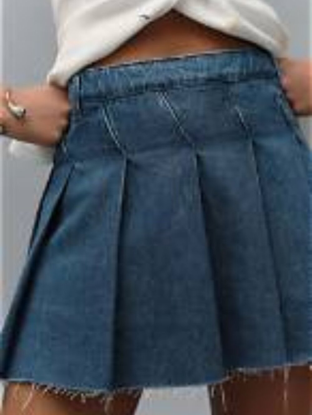 NWOT Pilcro Slant Pleated Skort size 27
